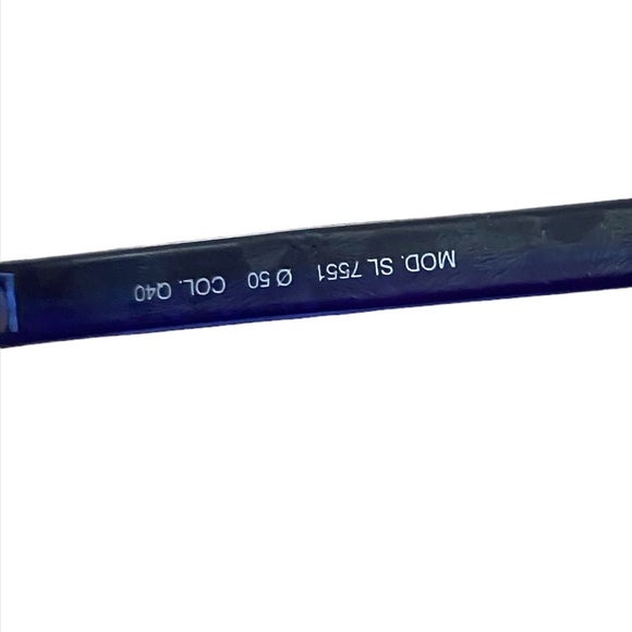 Rare 90s Vintage FENDI Blue Matte Dark Tint Square Shaped Sunglasses - Picture 3 of 11